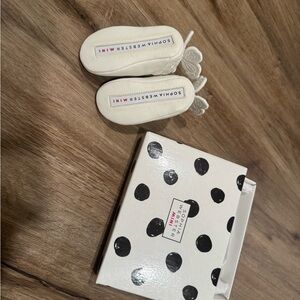 Sophia Webster Mini White Baby Shoes